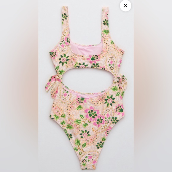 aerie Other - Aerie Tie Cut Out One Piece Swimsuit